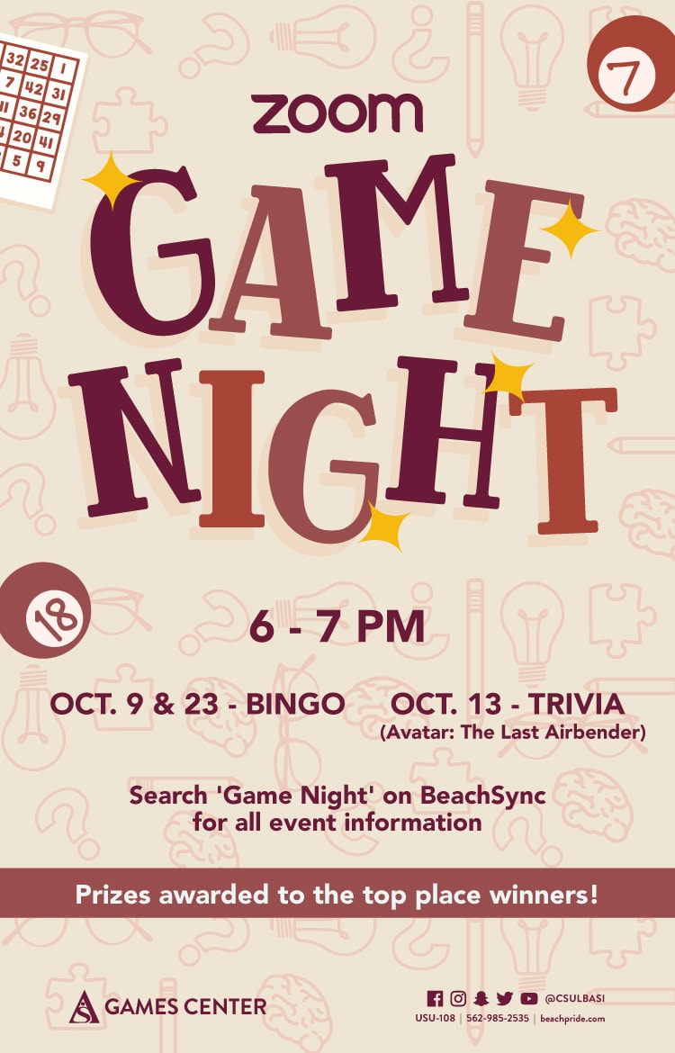 BPE Game Night October poster
