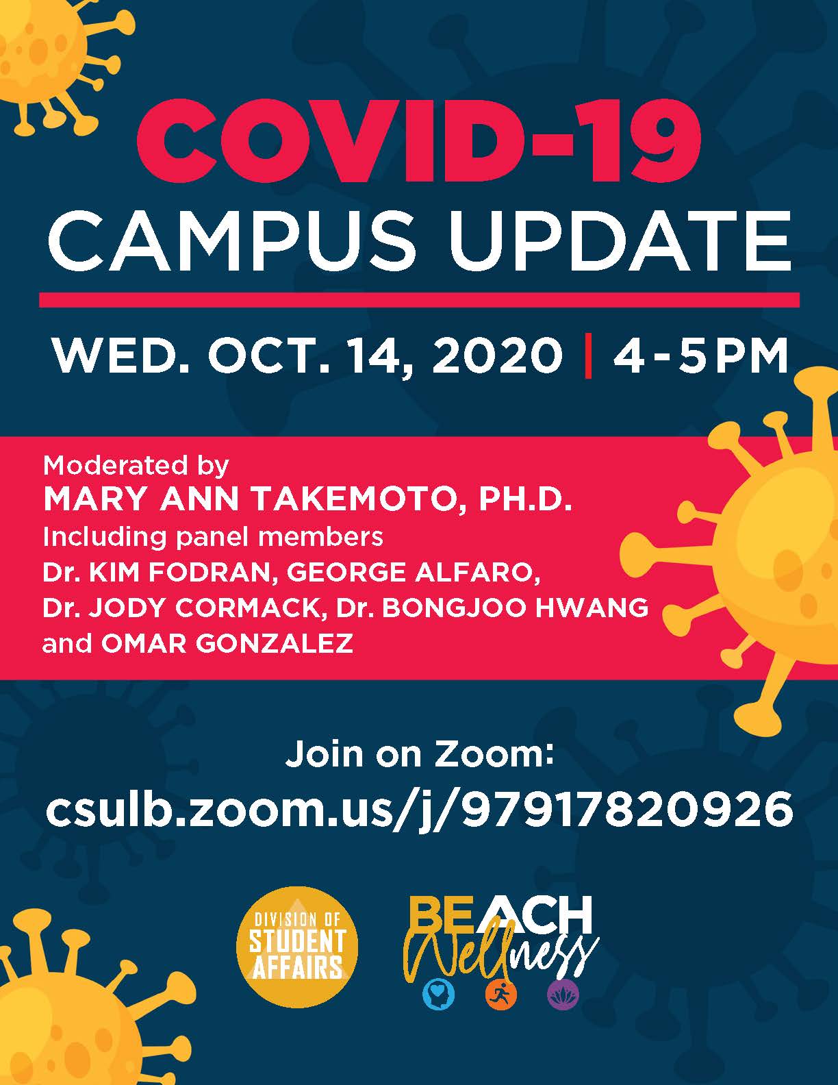 COVID 19 Campus update poster