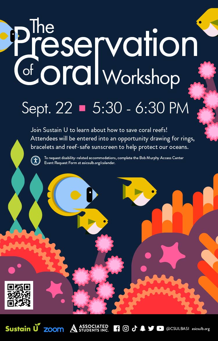 SustainU The Preservation of Coral Workshop poster