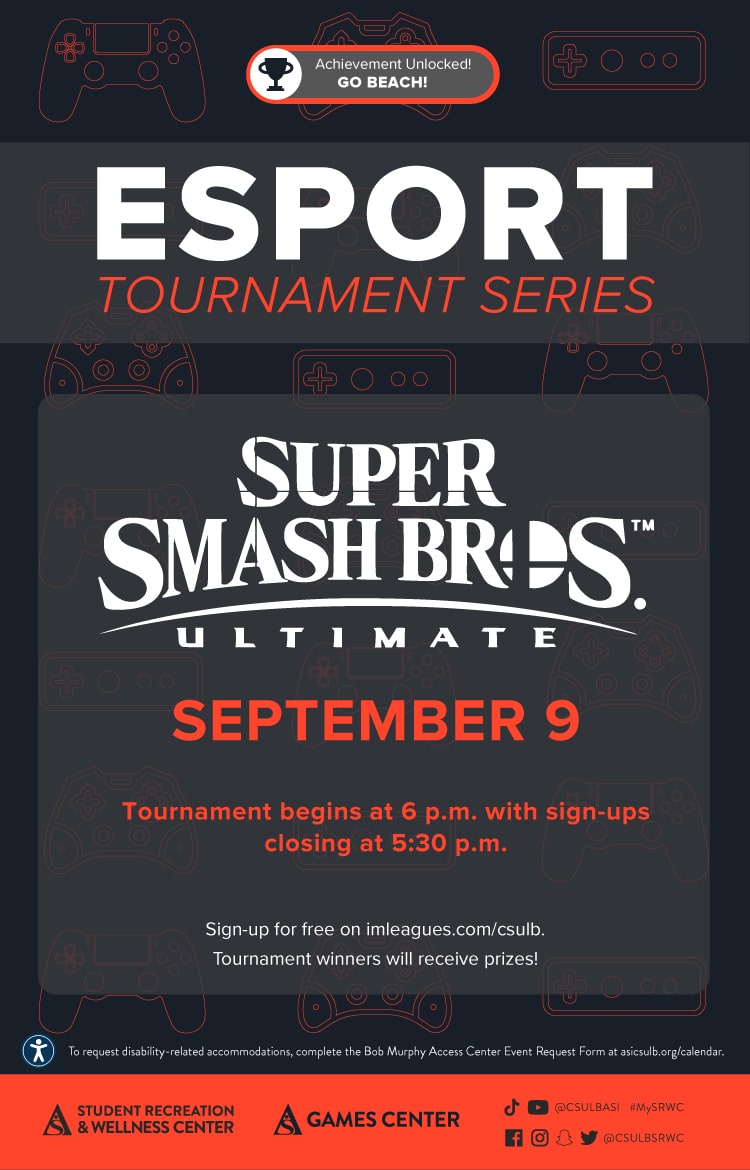 Esport Tournament Smash Poster