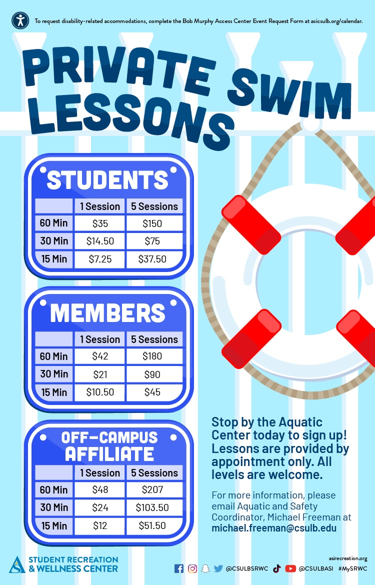 Private Swim Lessons poster
