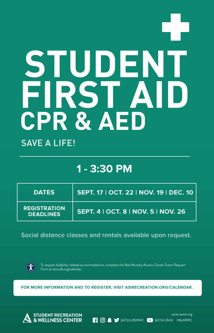 Student First Aid CPR AED Poster