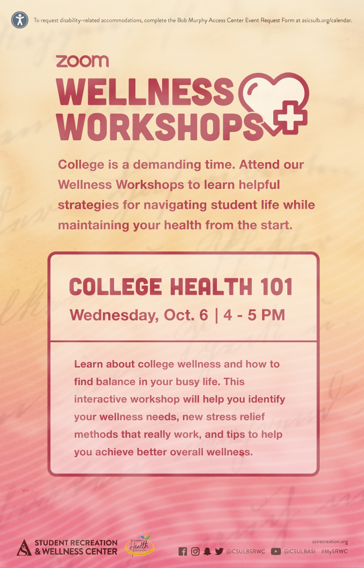 Wellness Workshops: College Health 101