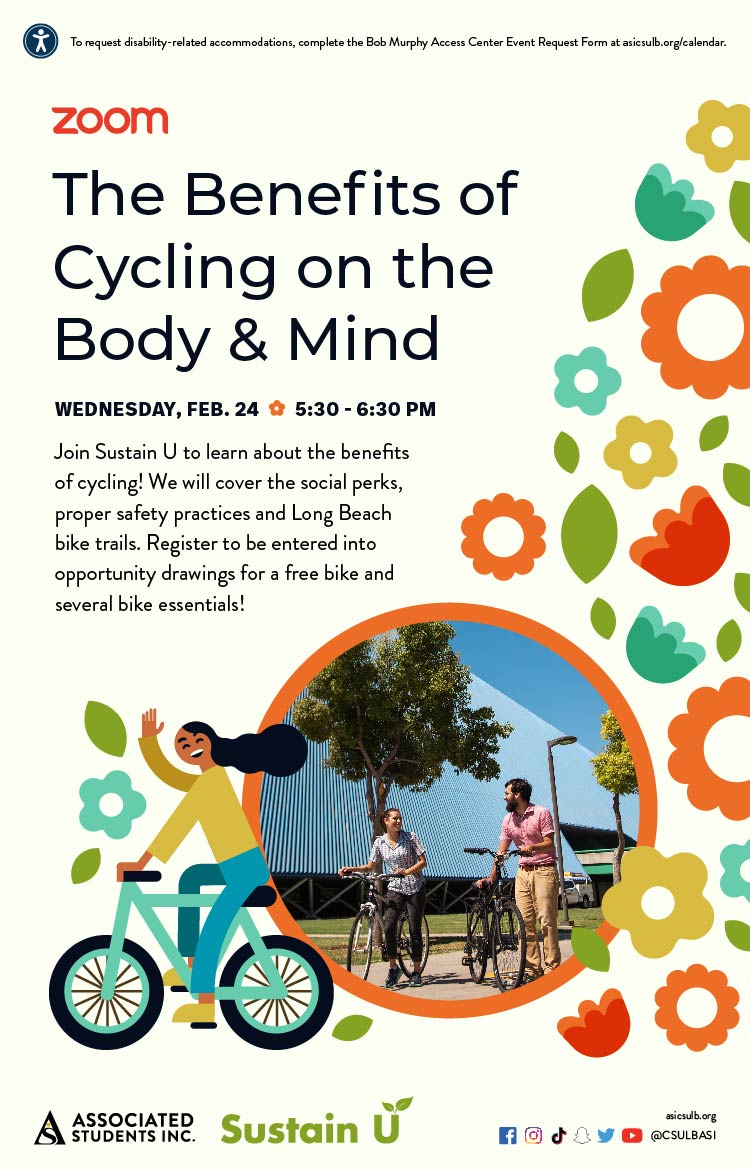 SustainU The Benefits of Cycling on the Body & Mind poster