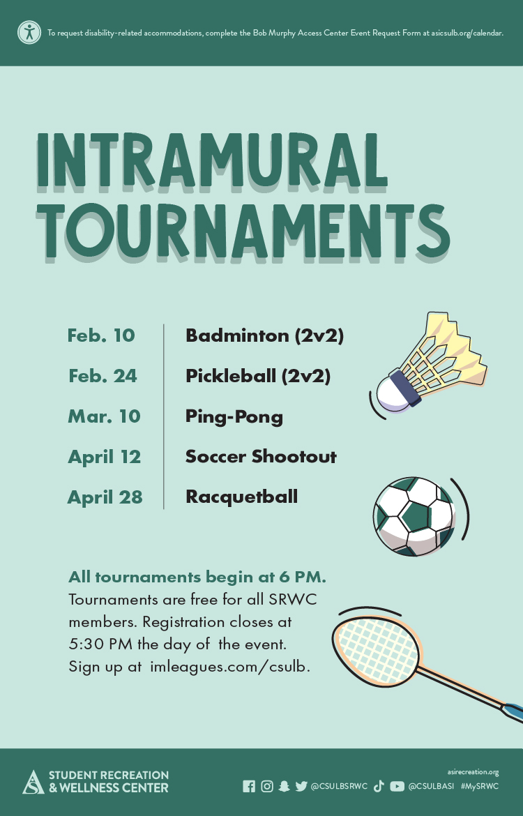 Intramural Tournaments Poster
