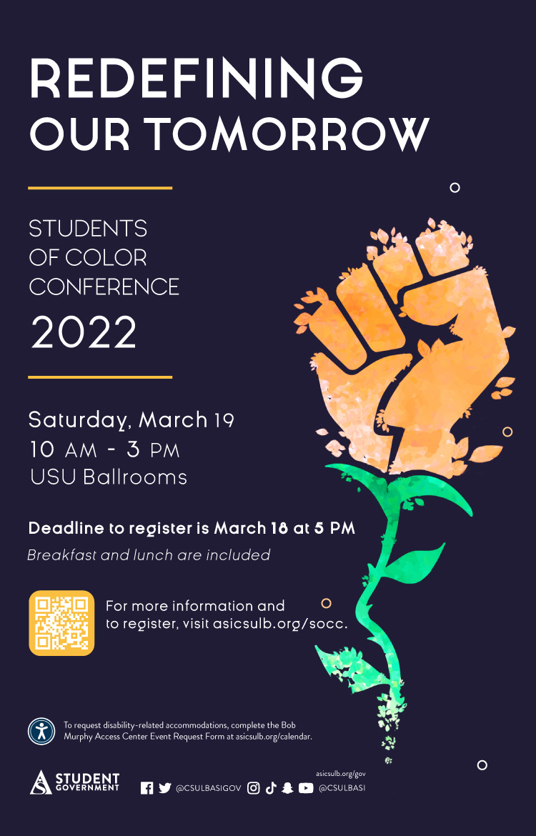 Student of Color Conference poster