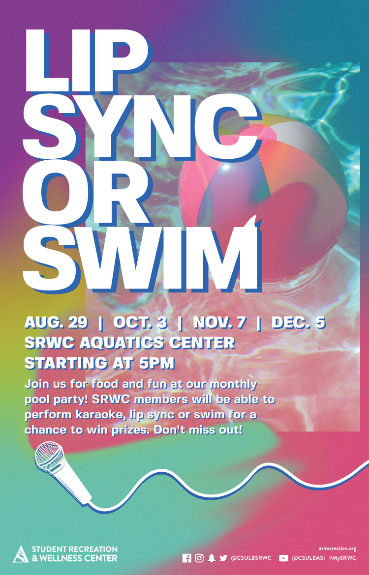srwc lip sync or swim poster