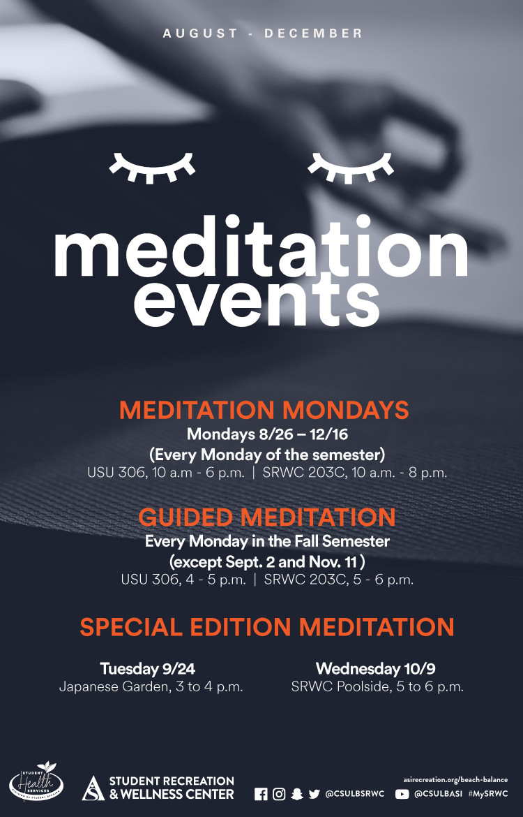 Meditation events poster