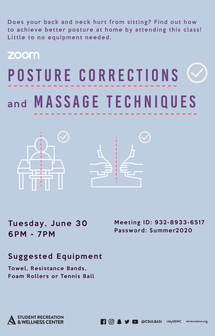 posture correction poster