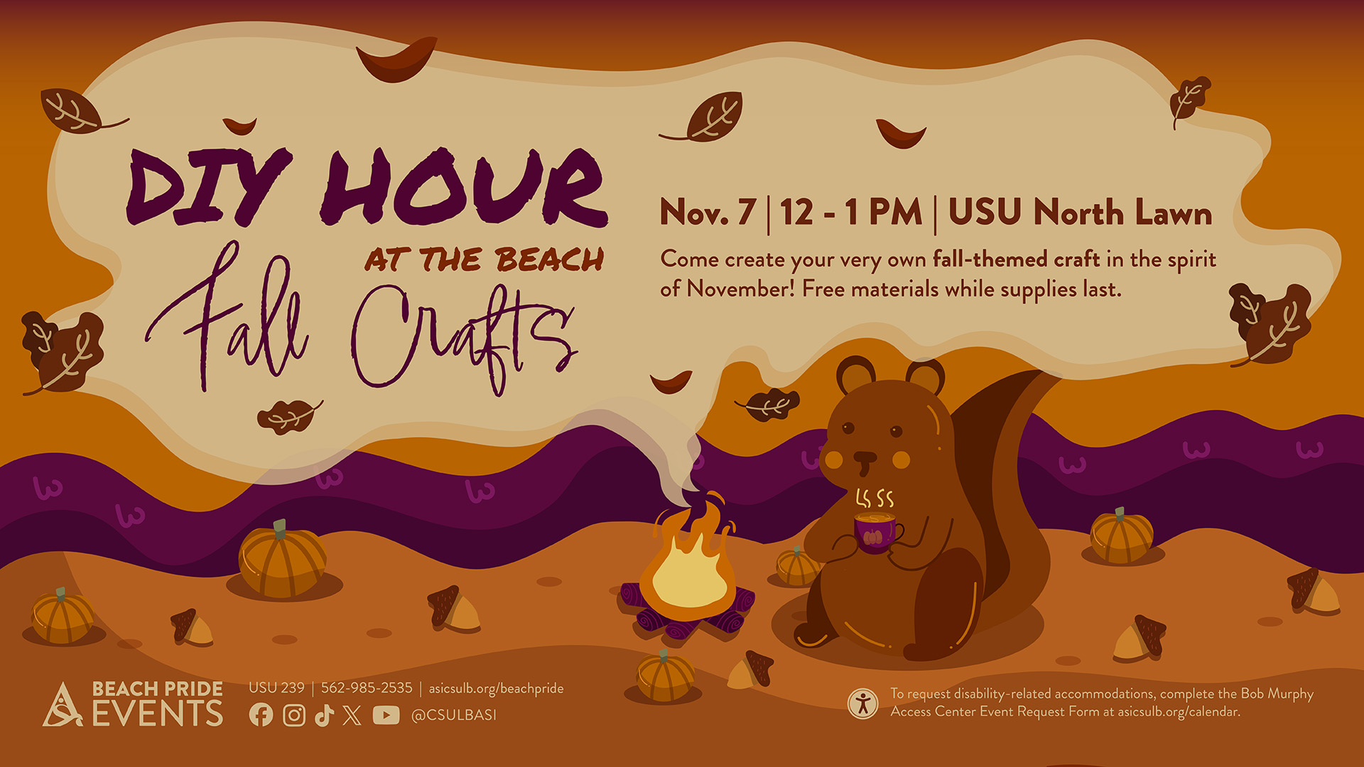 DIY Hour at the Beach - Fall Crafts