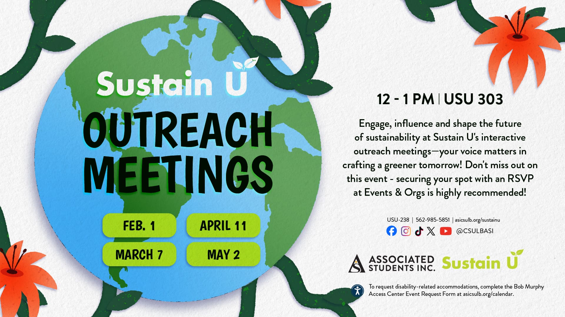 Sustain U Outreach Meetings
                