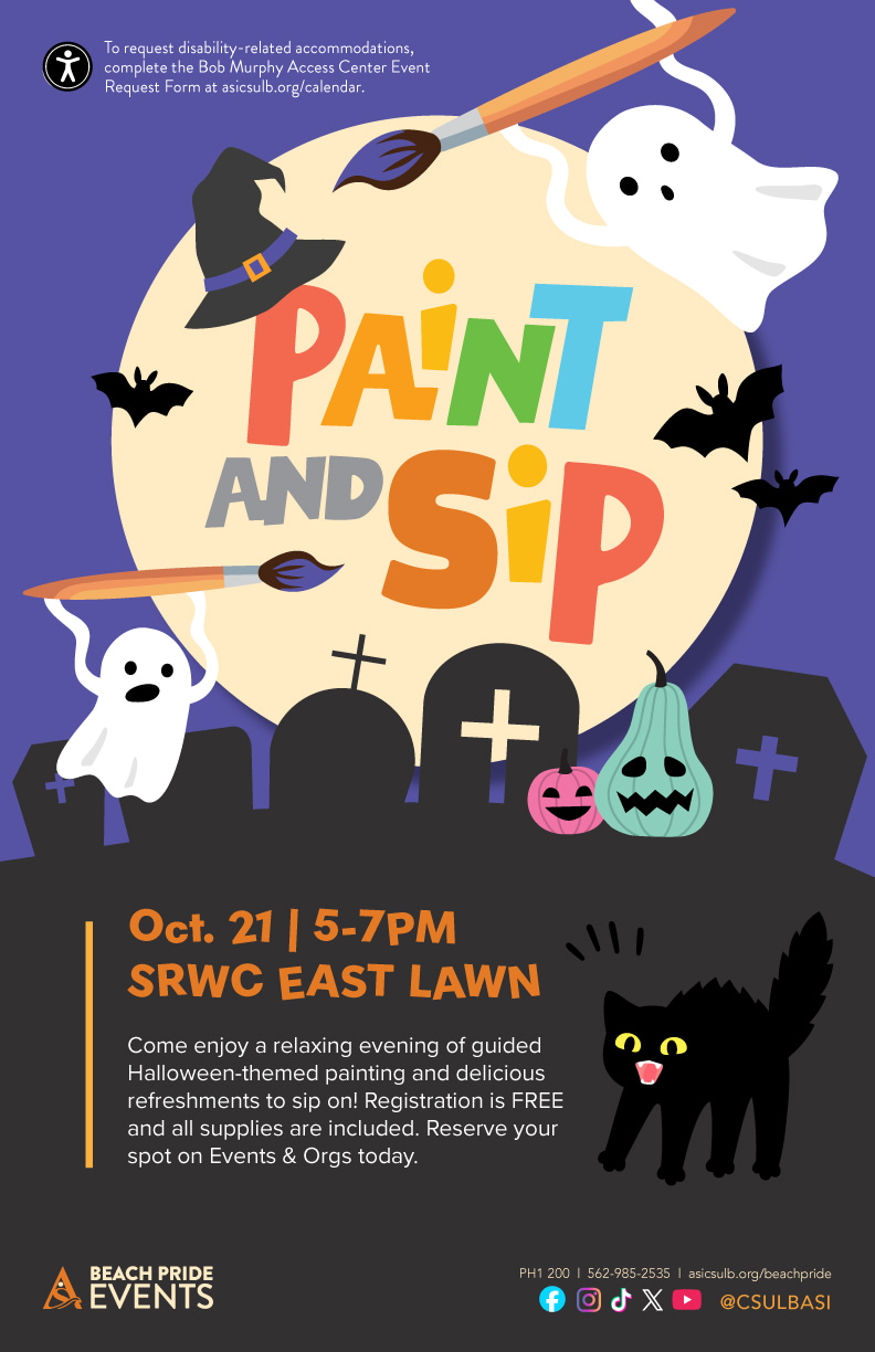 Paint & Sip
Oct. 21
5 to 7 p.m.
SRWC East Lawn