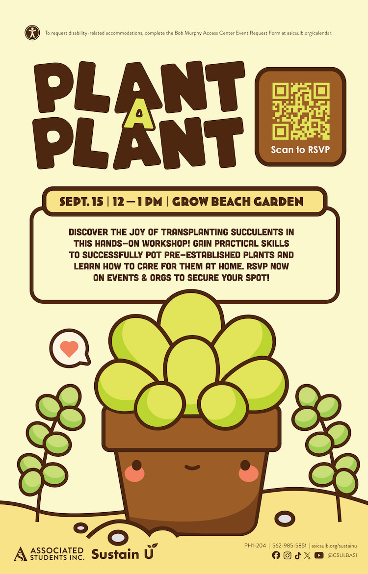 Plant-a-Plant
Sept. 15
12 to 1 p.m.
Grow Beach Garden