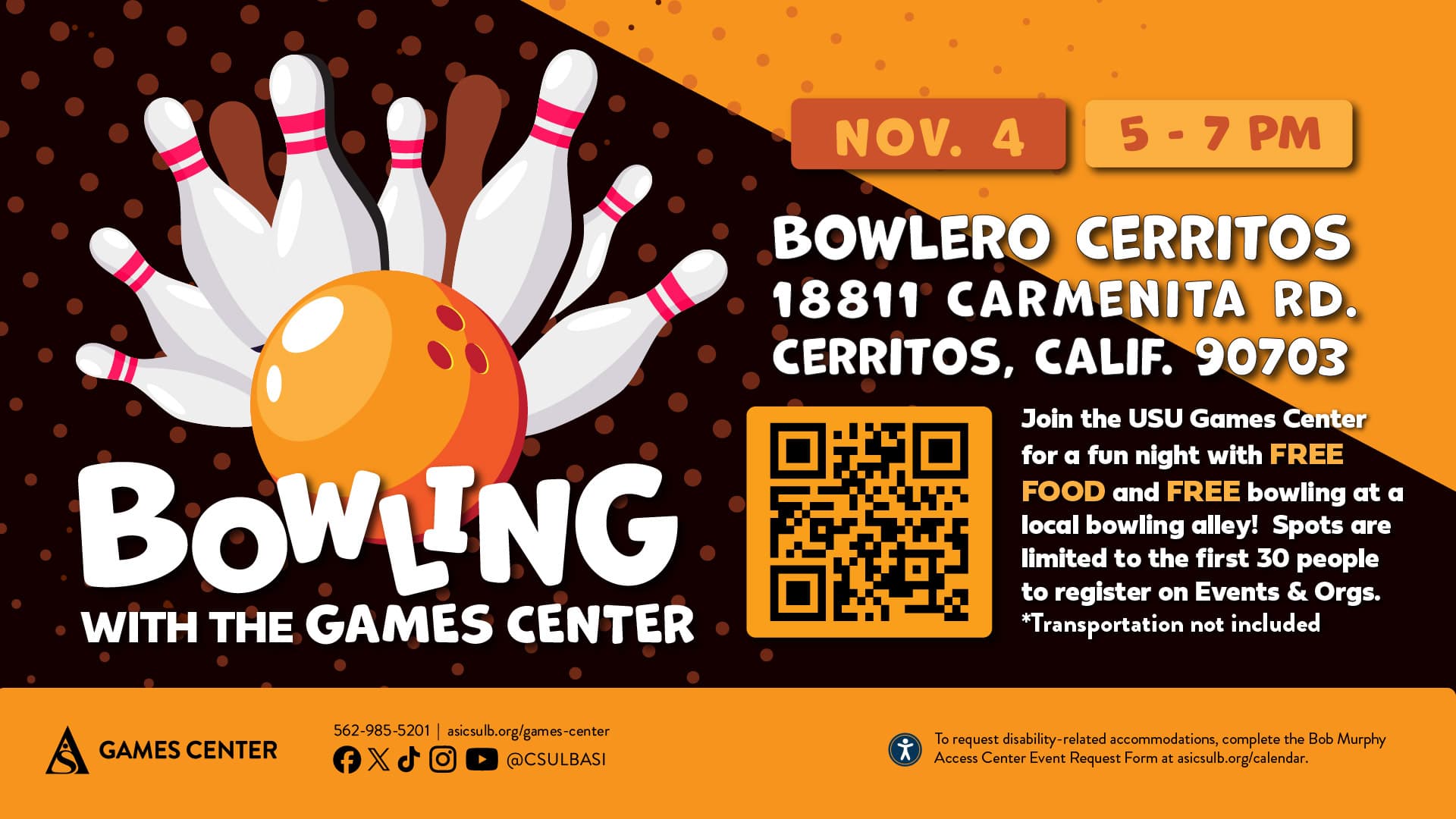Bowling with the Games Center