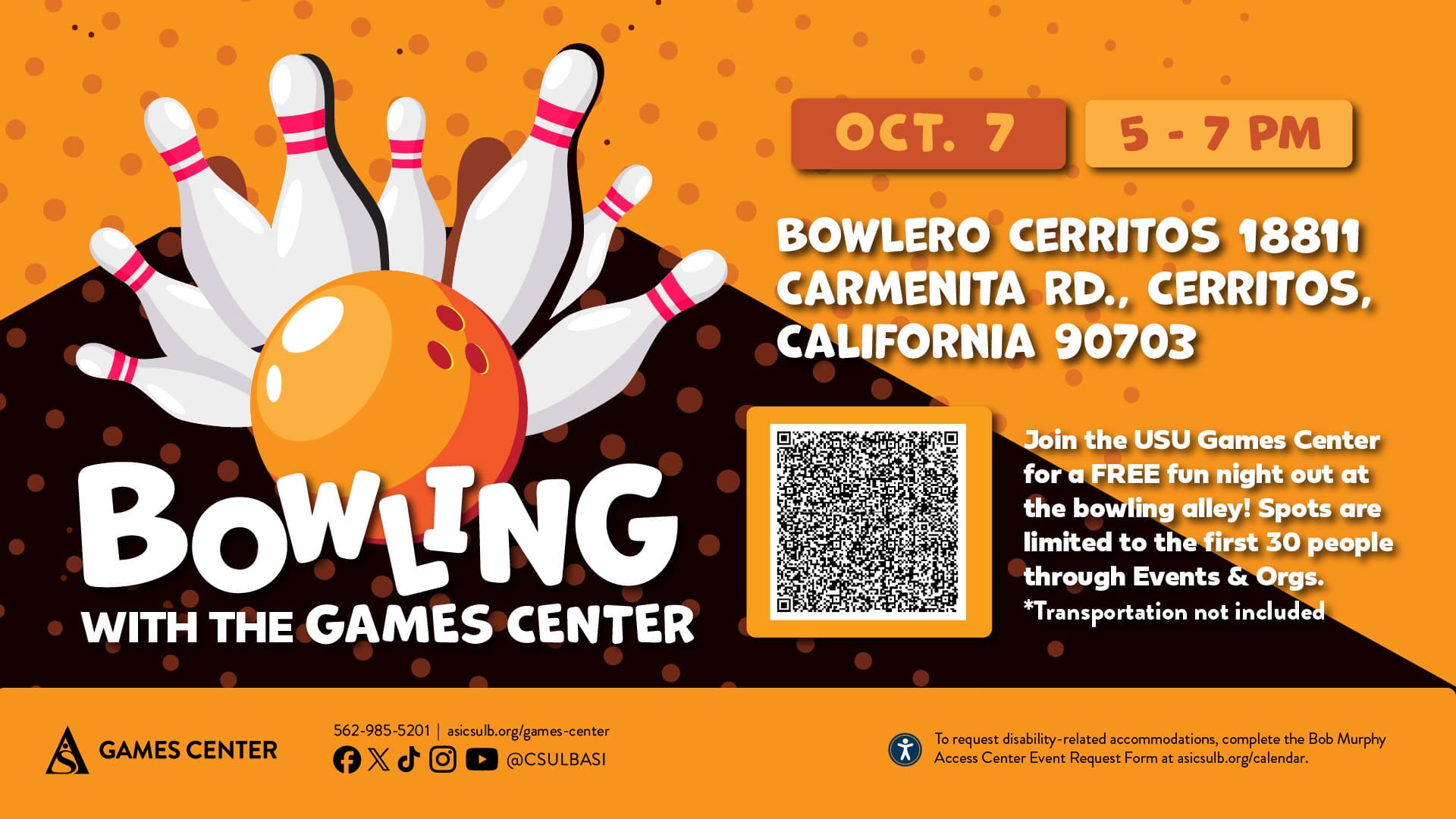 Bowling with the Games Center