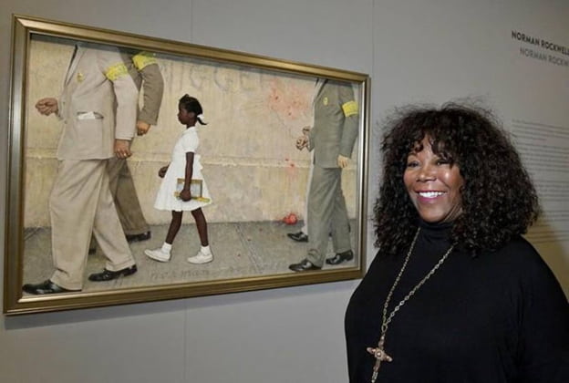 Ruby Bridges by Norman Rockwell Painting of her