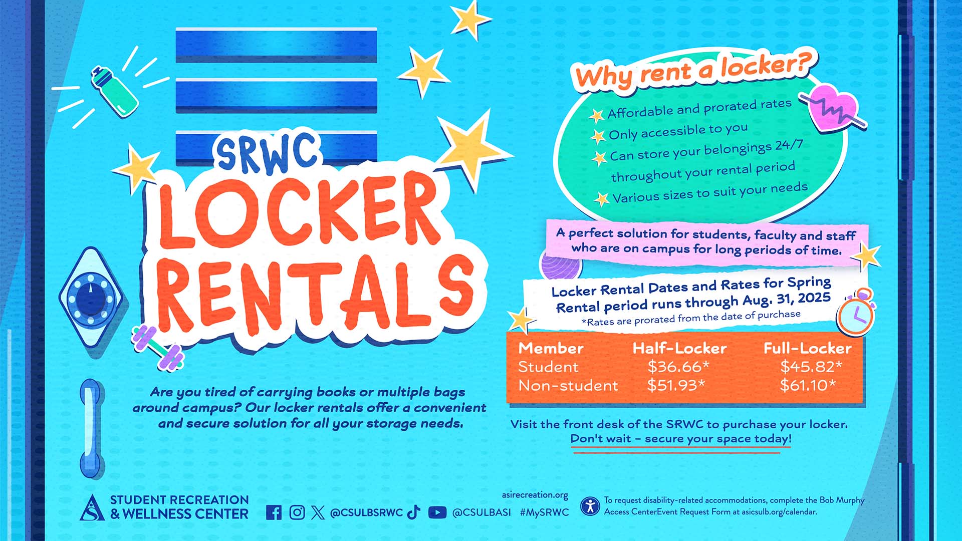 SRWC Locker Rentals