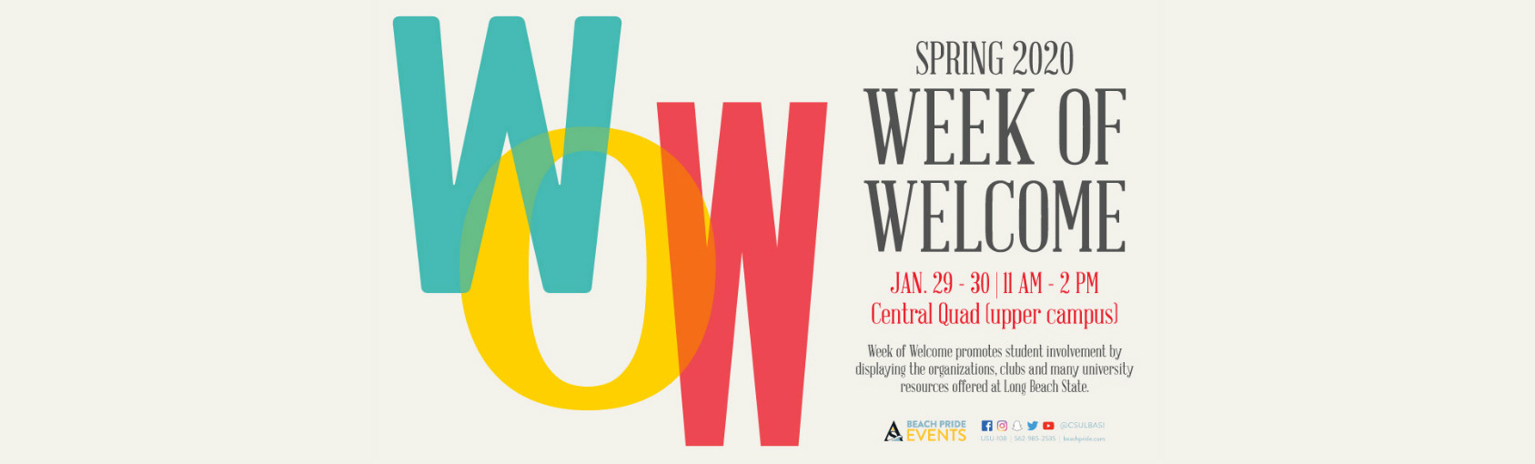 Week of Welcome - Spring 2020