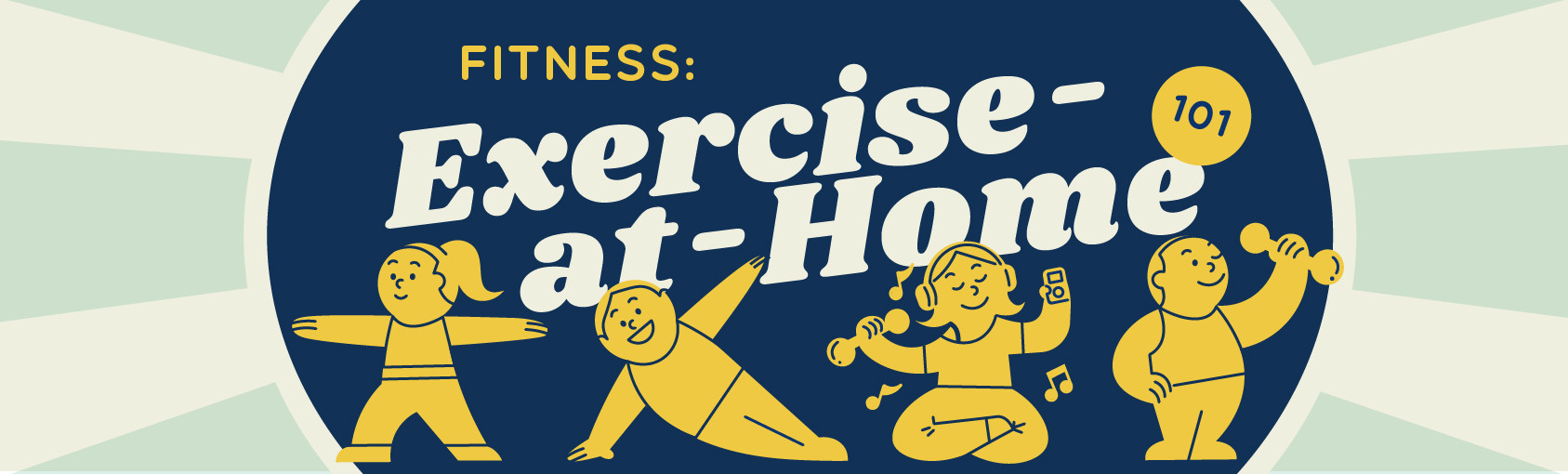 Fitness: Exercise-At-Home 101 banner