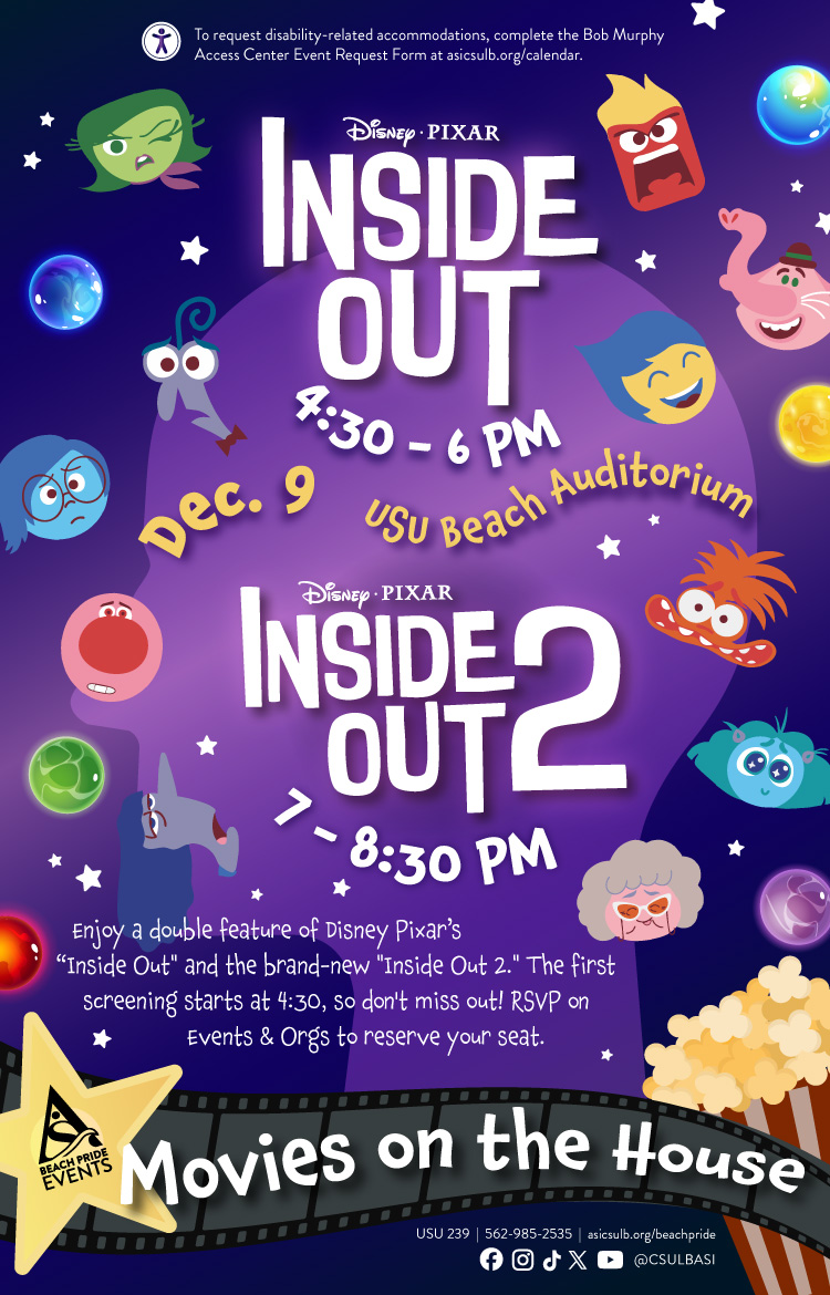 Movies on the House: Inside Out and Inside Out 2 - Dec. 9, 2024