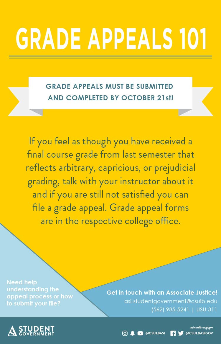 grade appeals 101 poster