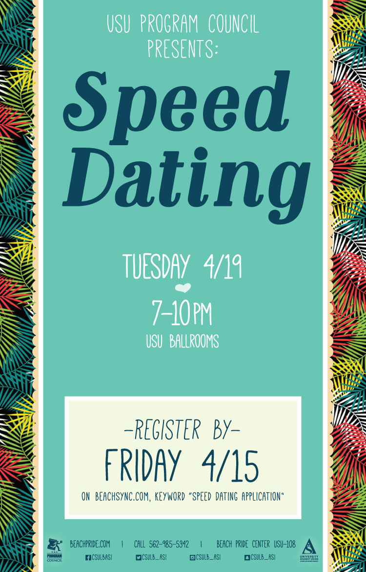 Poster for speed dating