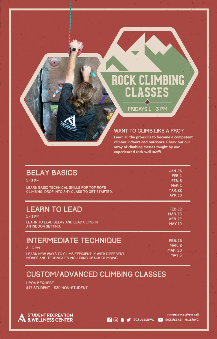 climbing classes poster