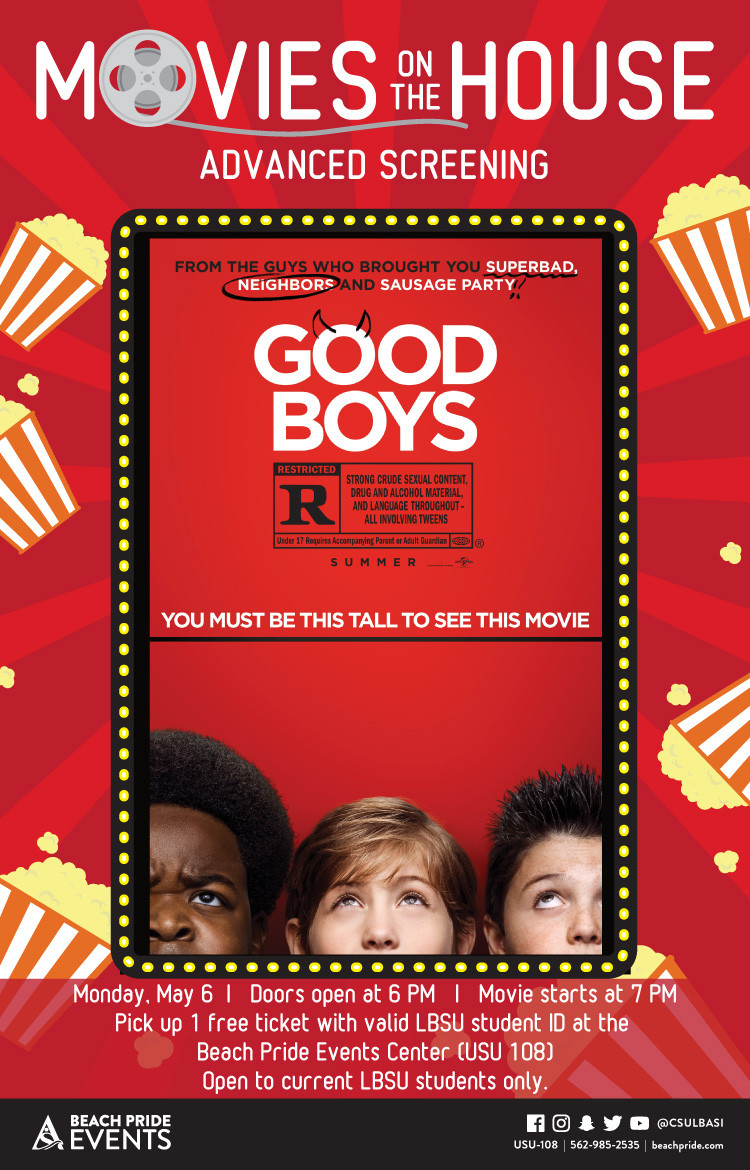 good boys events poster