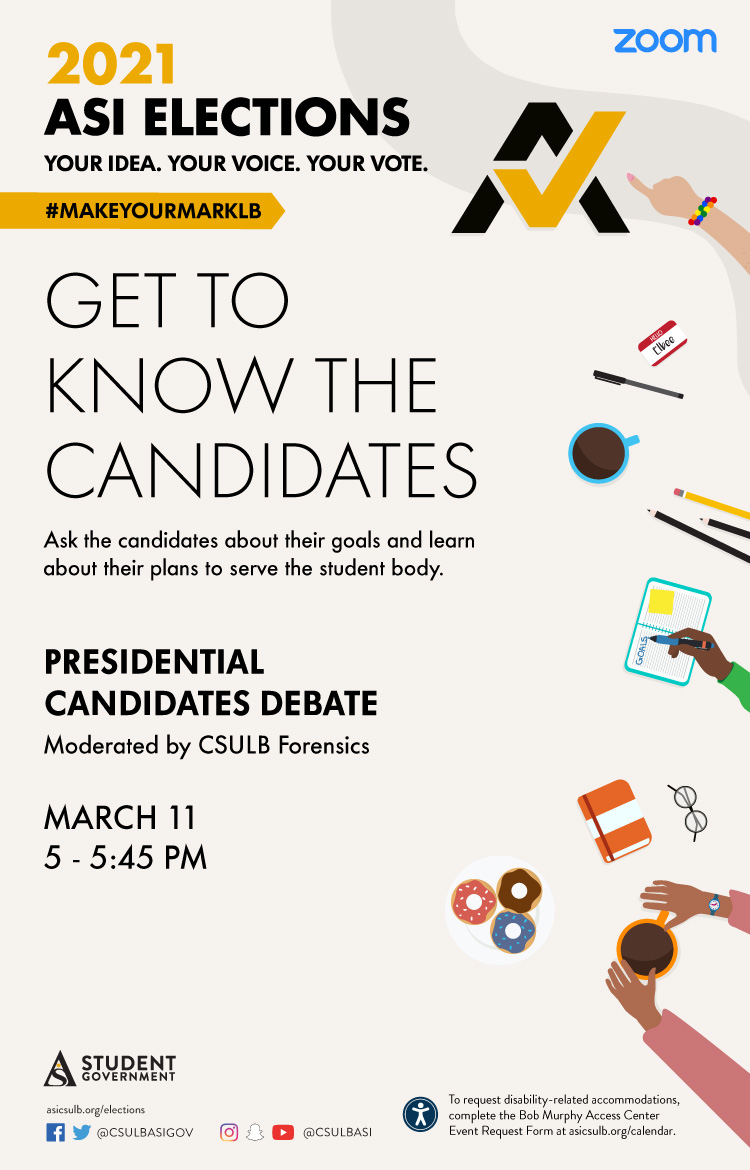 presidential debate poster